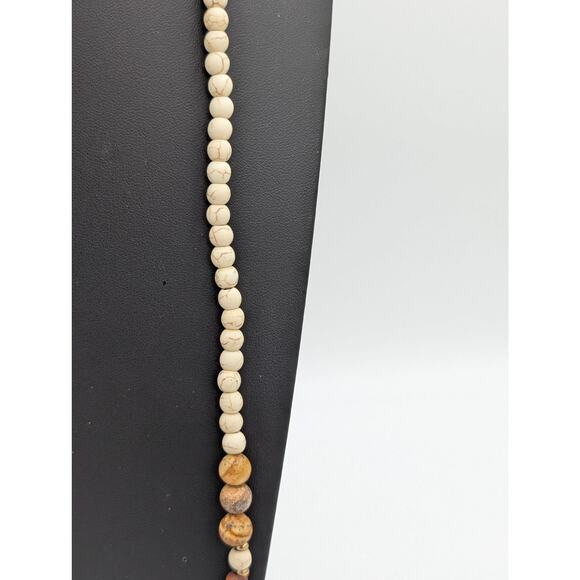 Jasper Stone Bead 42" Necklace - Picture 2 of 6